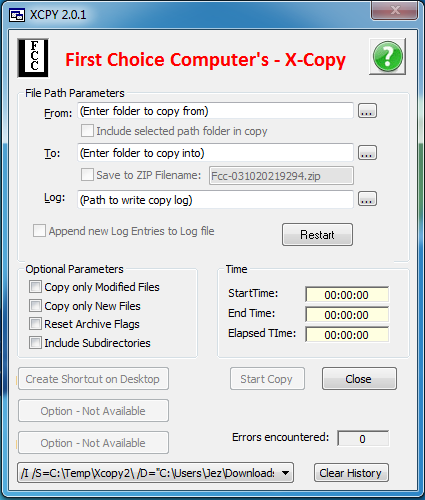 VB6 - XcOPY Program